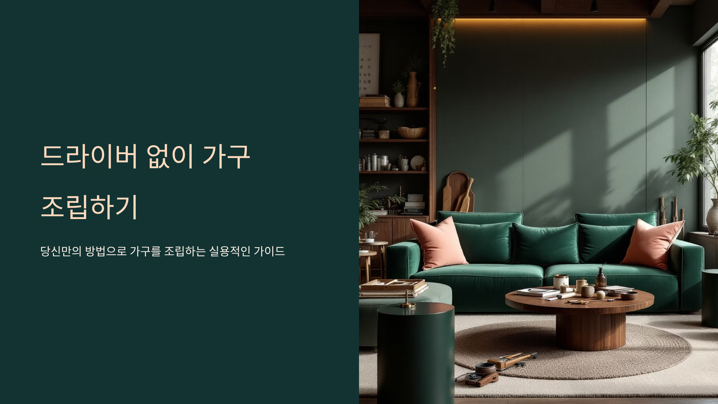 드라이버 없이 가구 조립하는 실용 꿀팁