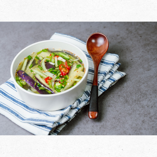 쪽파와 고추 고명