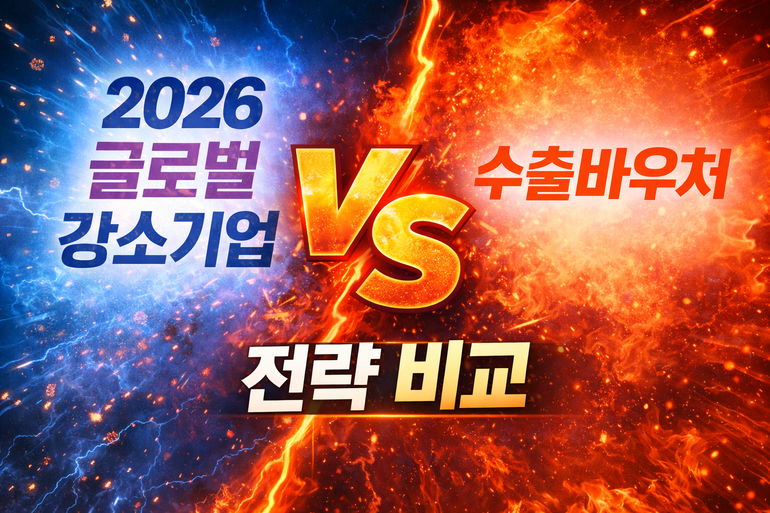 글로벌 강소기업 vs 수출바우처 전략 비교