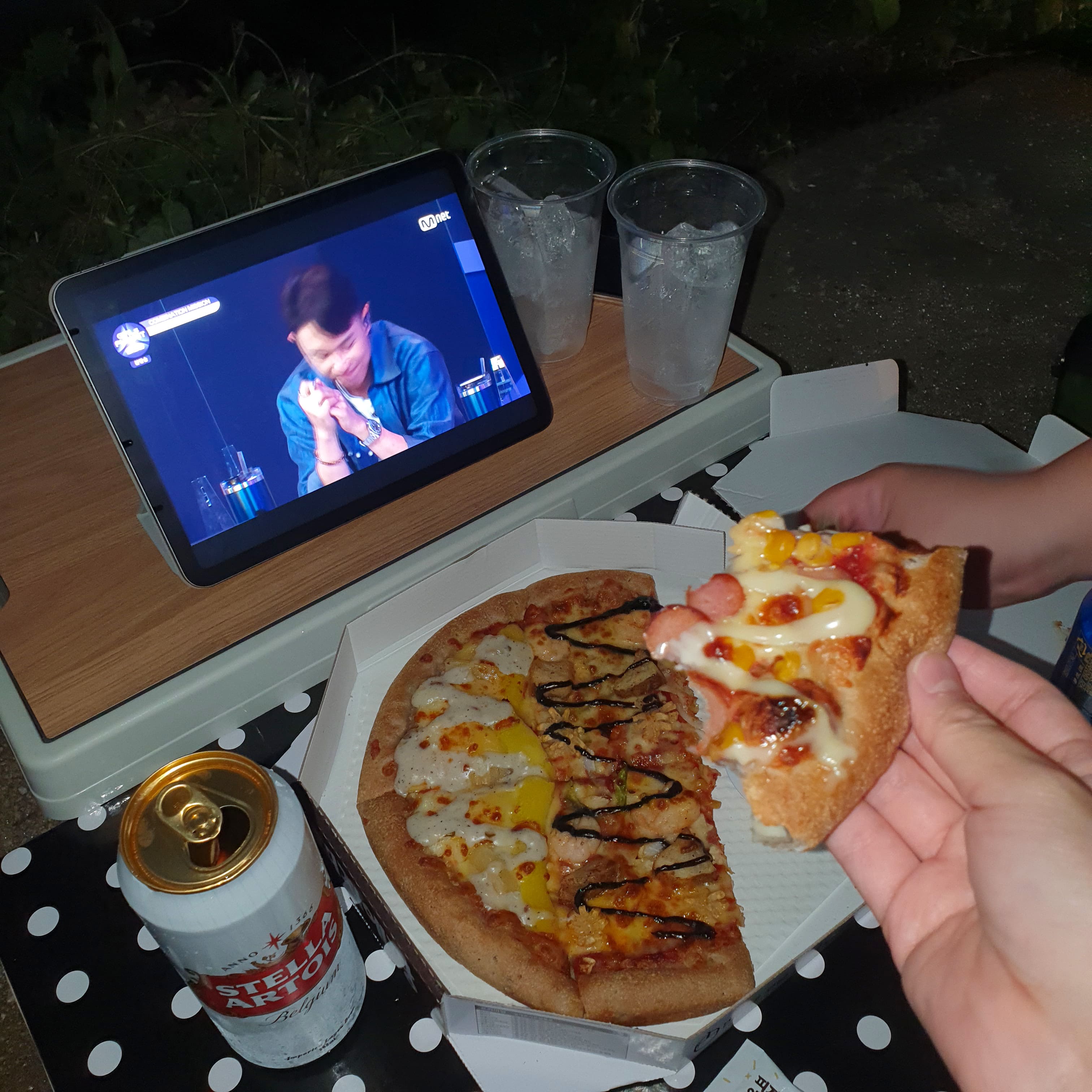 야밤에 즐기는 피맥