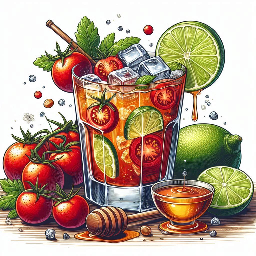 토마토 라임 하이볼