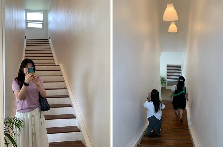 옥상으로 가는 계단