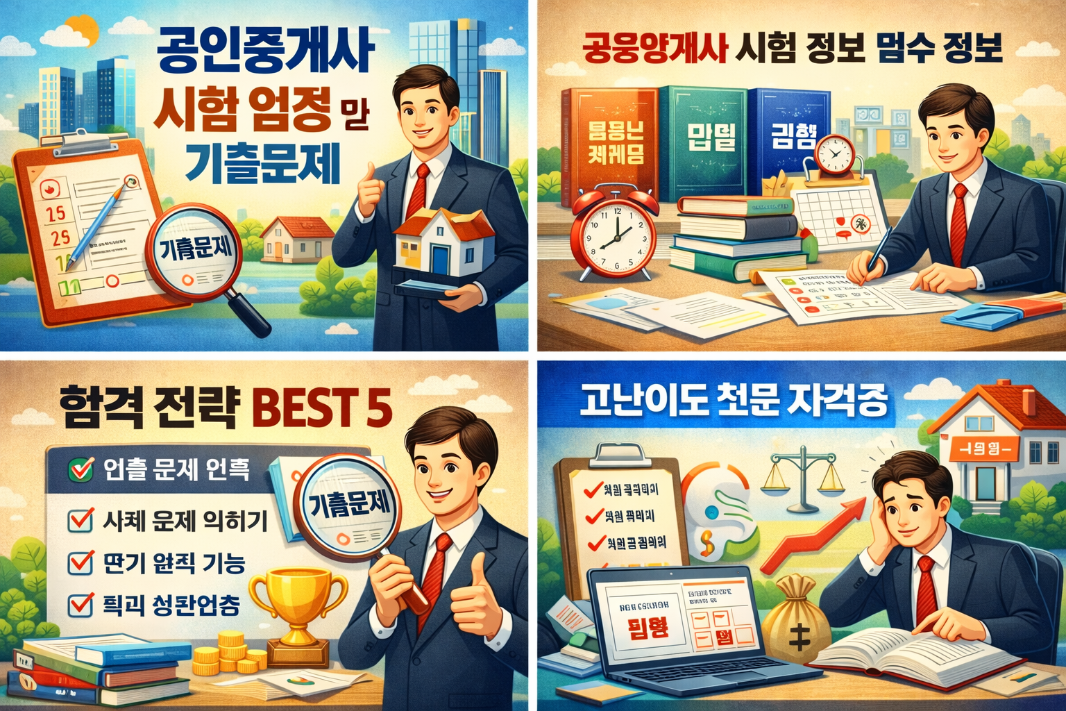 공인중개사 시험 일정 및 기출문제 BEST 5｜고수익 자격증 합격 전략 총정리