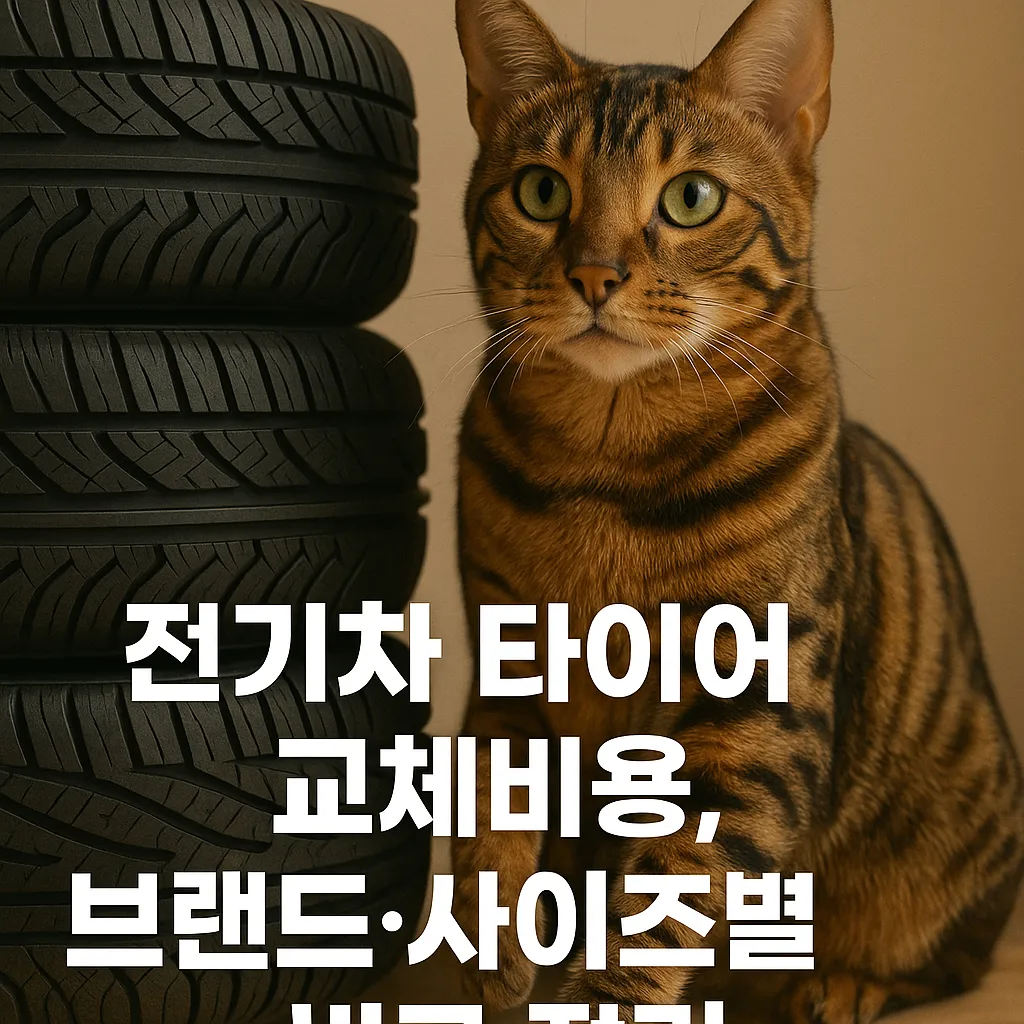 전기차 타이어 교체비용, 브랜드·사이즈별 비교 정리
