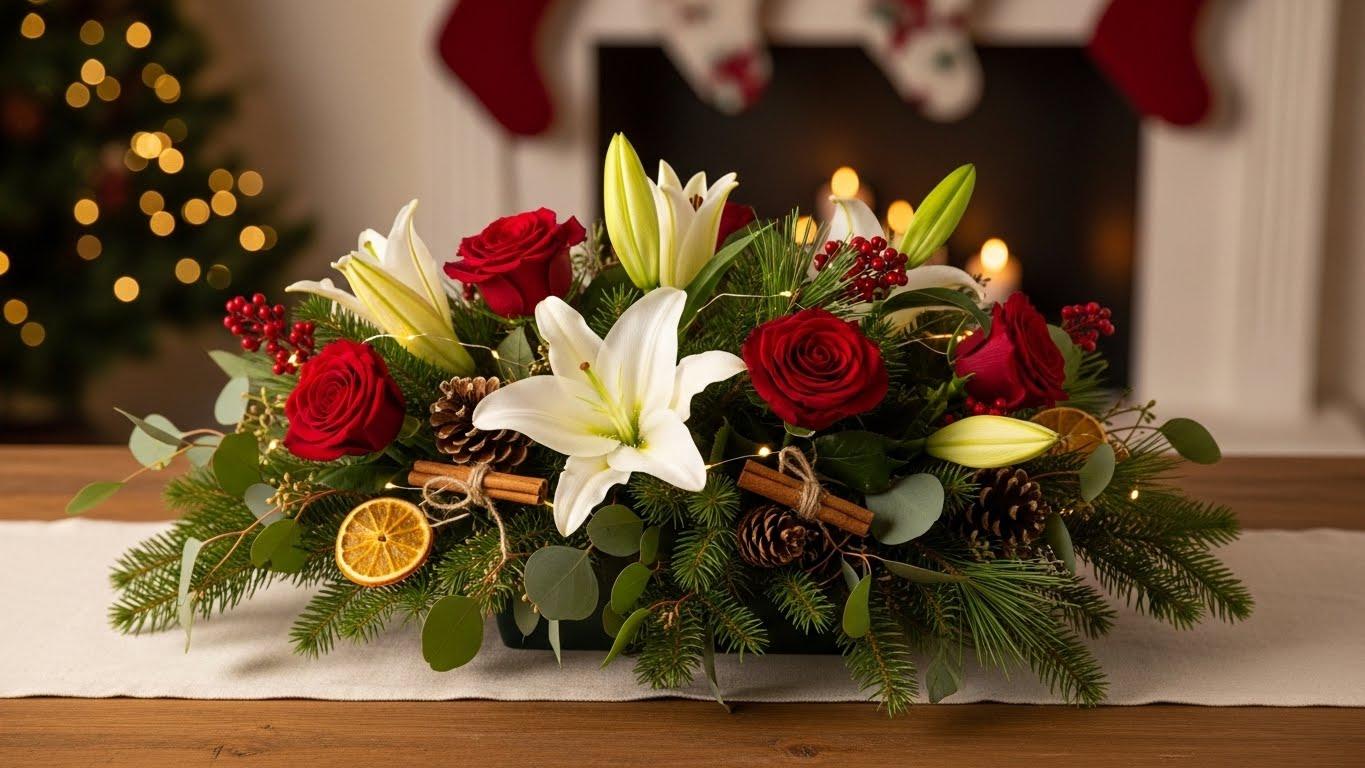 크리스마스 꽃장식