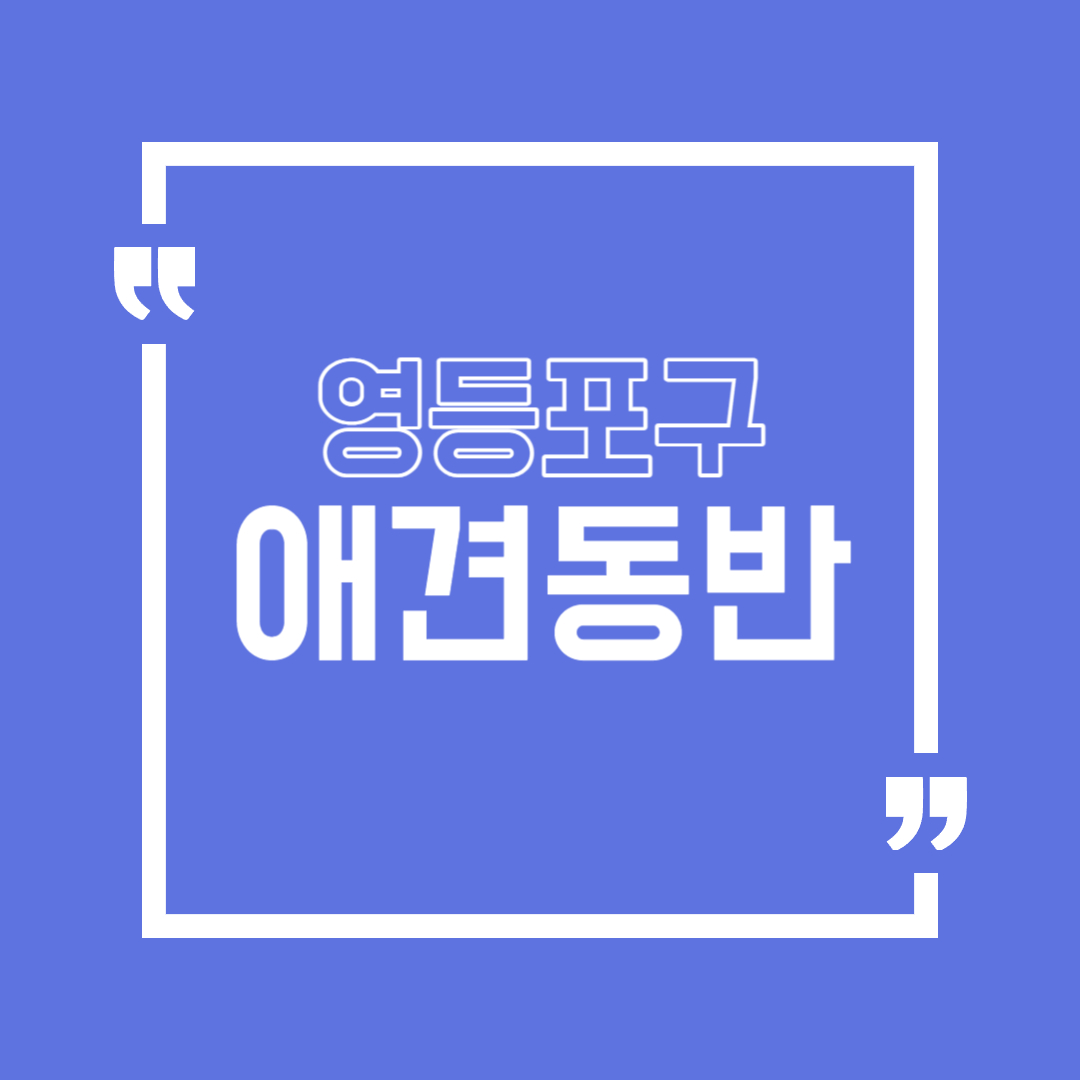 영등포구 애견동반