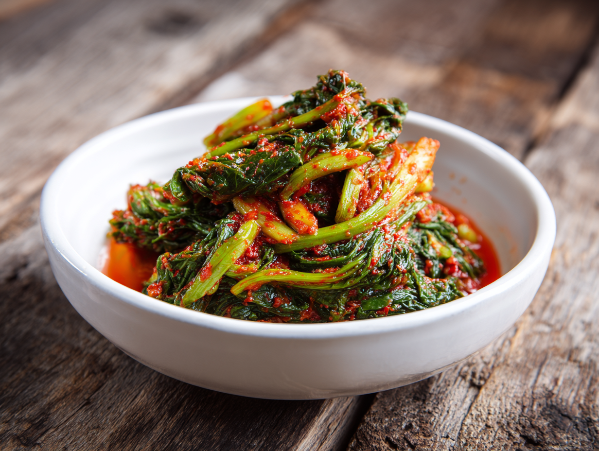 열무로 만든 열무김치