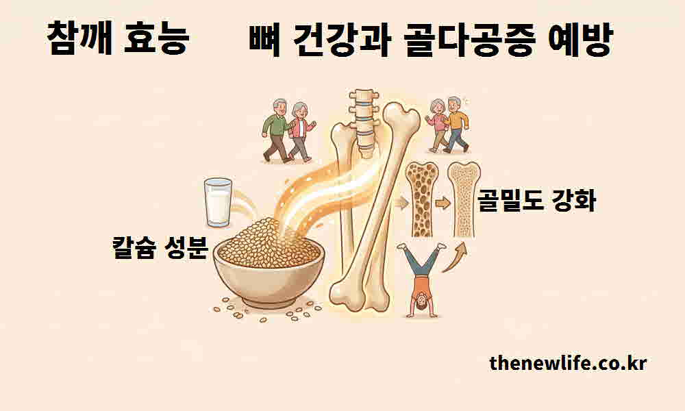 참깨 효능 뼈 건강 골다공증 예방
