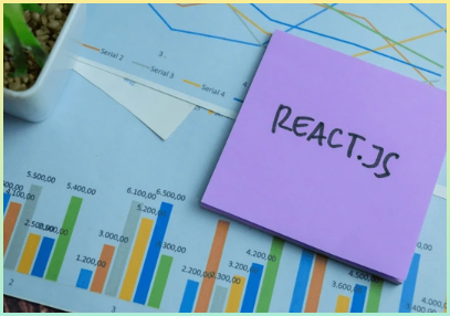 React.Js의 개념 나무 테이블에 고립 된 스티커 메모에 씁니다.