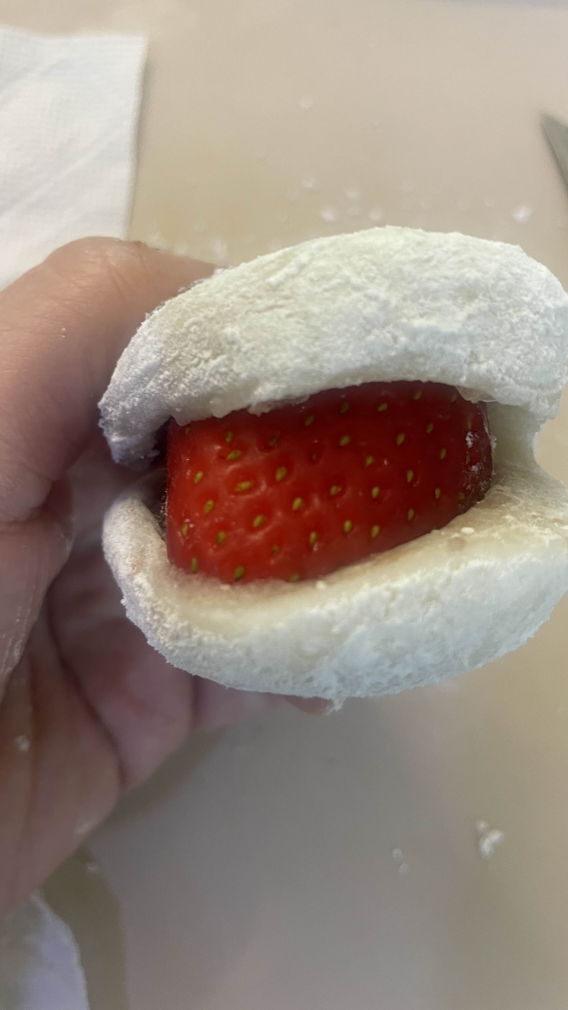 딸기 모찌 만들기