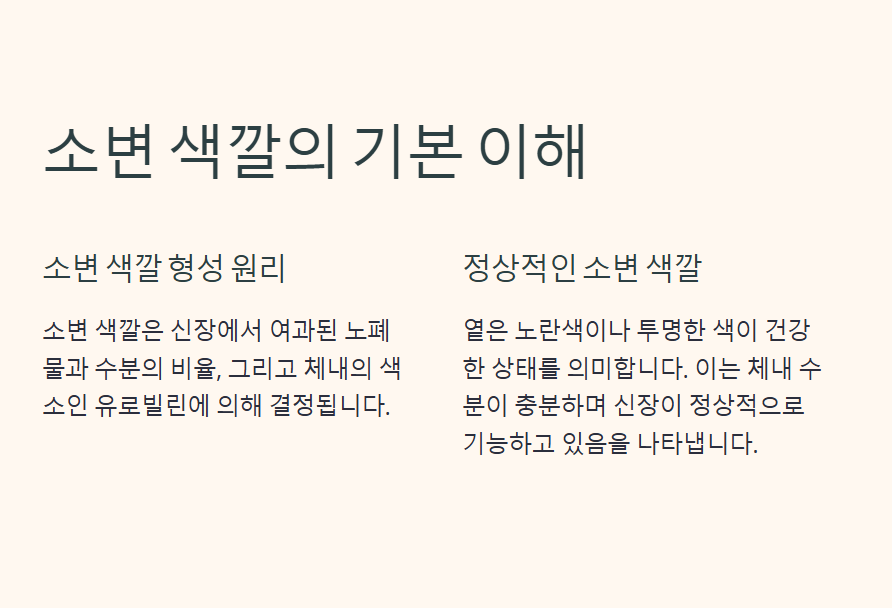 소변 색깔