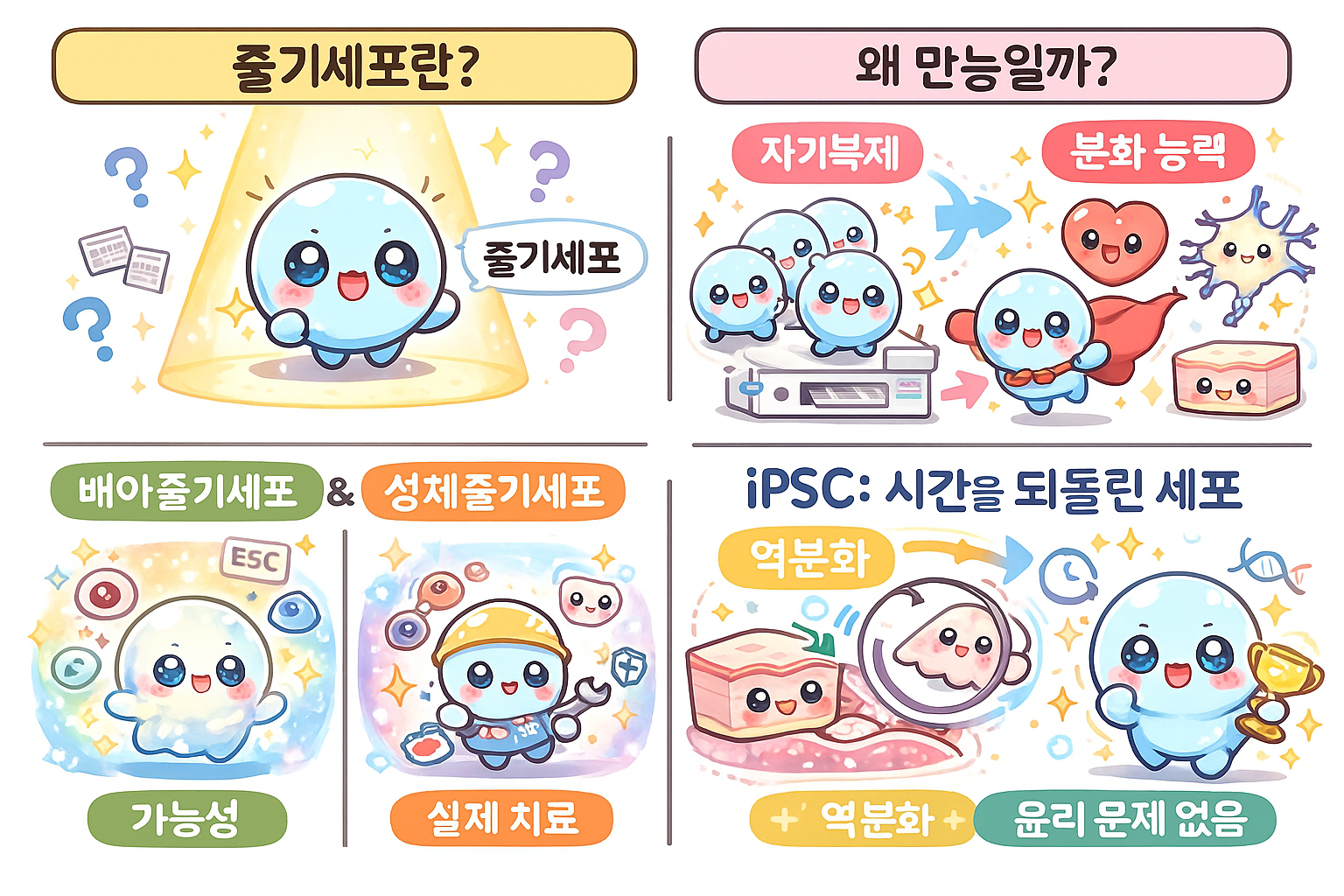 줄기세포란? 만능 세포의 정의와 종류