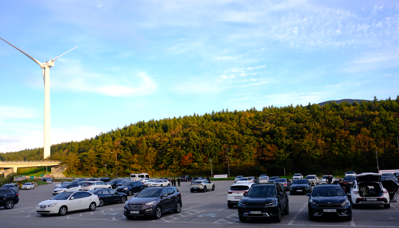 대관령 양떼목장 주차장