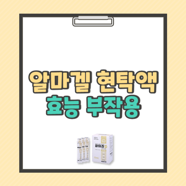 알마겔 현탁액 효능 부작용 가격 빈속 복용법