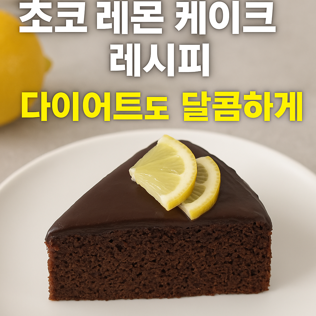 초코 레몬 케이크