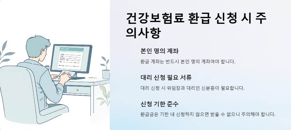 건강보험료 환급 주의사항