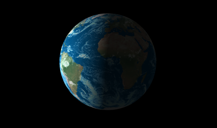 입체느낌의 지구