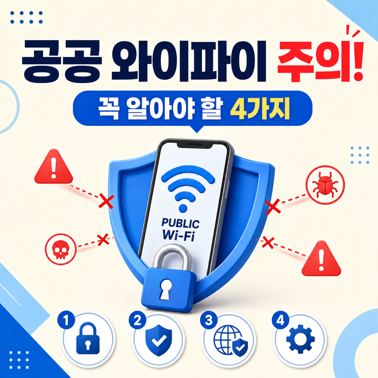 공공 와이파이를 사용할 때 꼭 알아야 할 주의사항 4가지 (해킹 완벽 방어법)