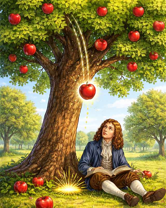 뉴턴의 중력 이론과 사과