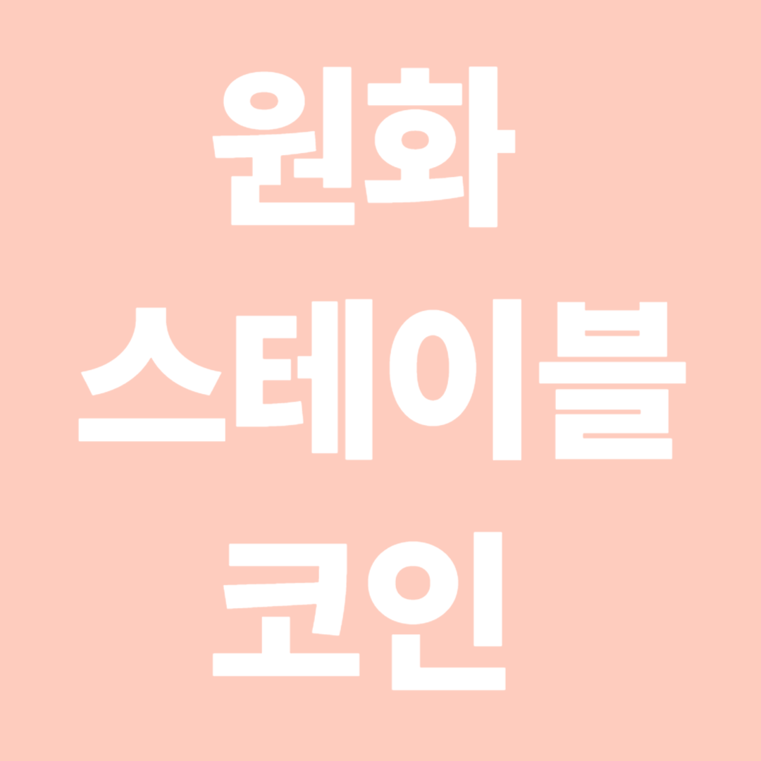 원화 스테이블 코인