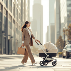 육아휴직 후 복직하는 젊은 여성의 모습