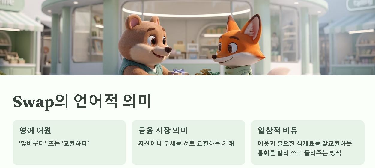 통화 스와프란 (스와프 뜻)
