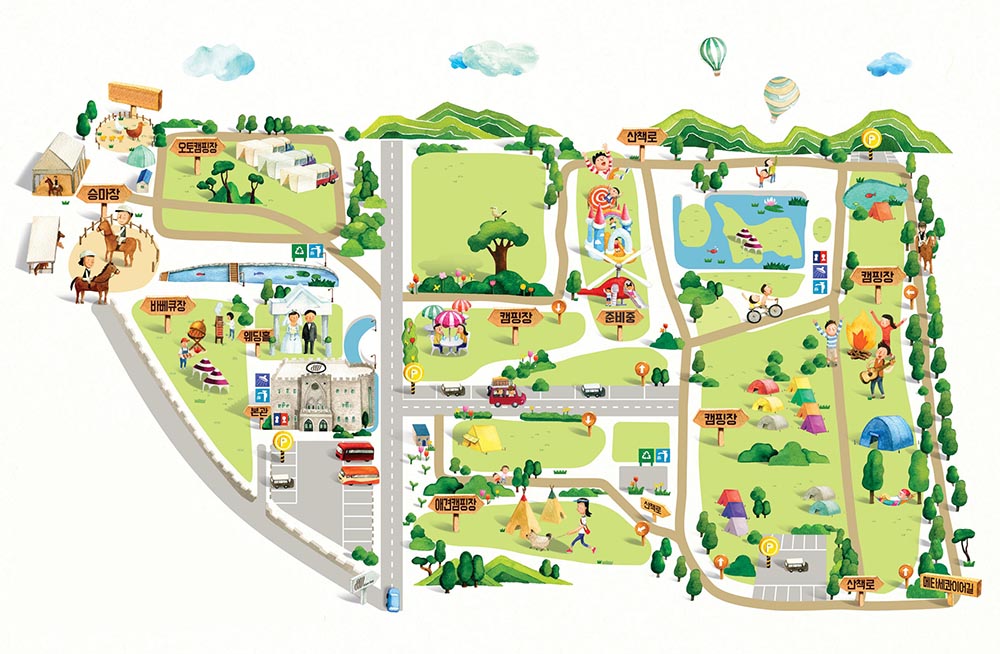 서산 잔디캠핑장 '삼원레저타운' 소개