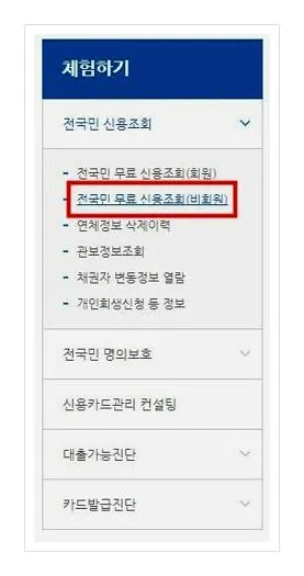 내 신용등급확인