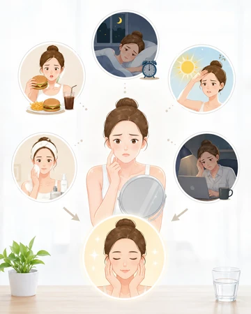 피부회복에 영향을 주는 일상생활 습관1