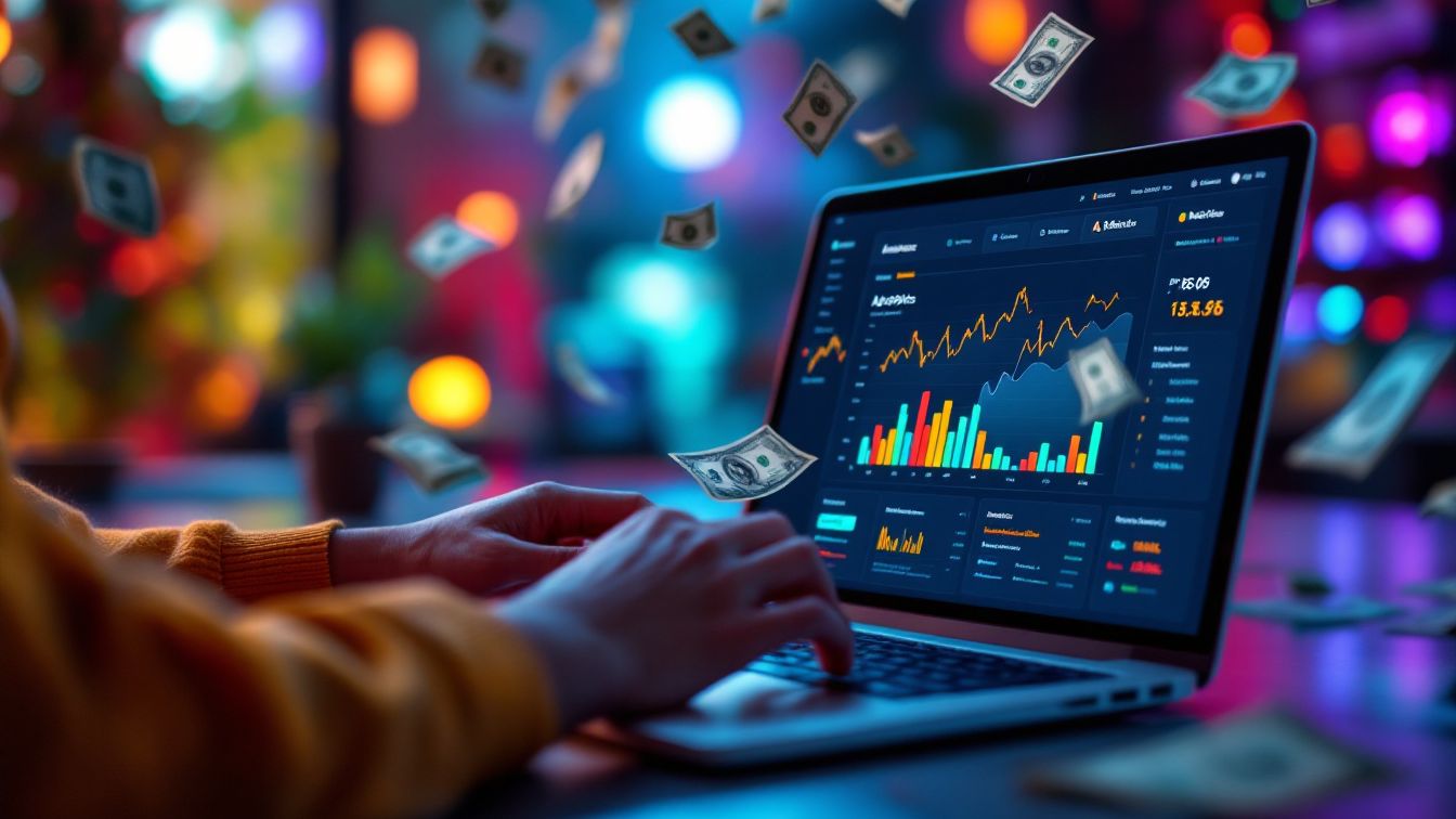 노트북으로 돈을 버는 남자