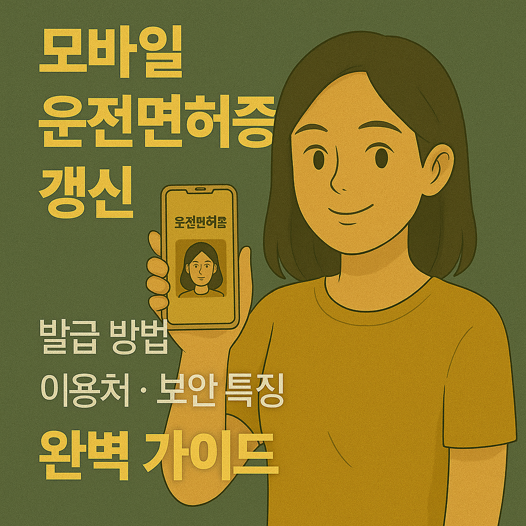 모바일 운전면허증 발급 방법&middot;이용처&middot;보안 특징 완벽 가이드