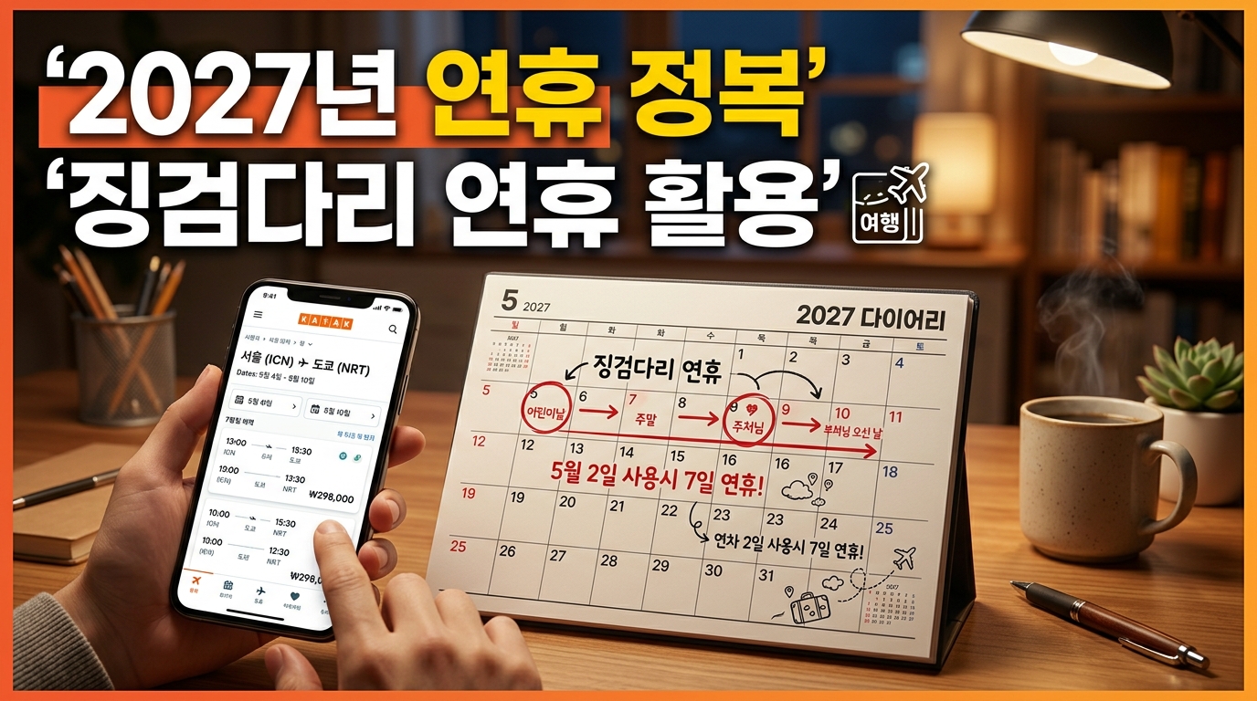 내년엔 연차 2번 쓰면 11일 쉰다? 역대급 황금연휴 10번 소식에 벌써 난리 난 직장인 눈치싸움