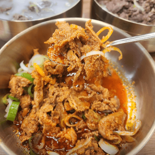 판매 음식들 사진