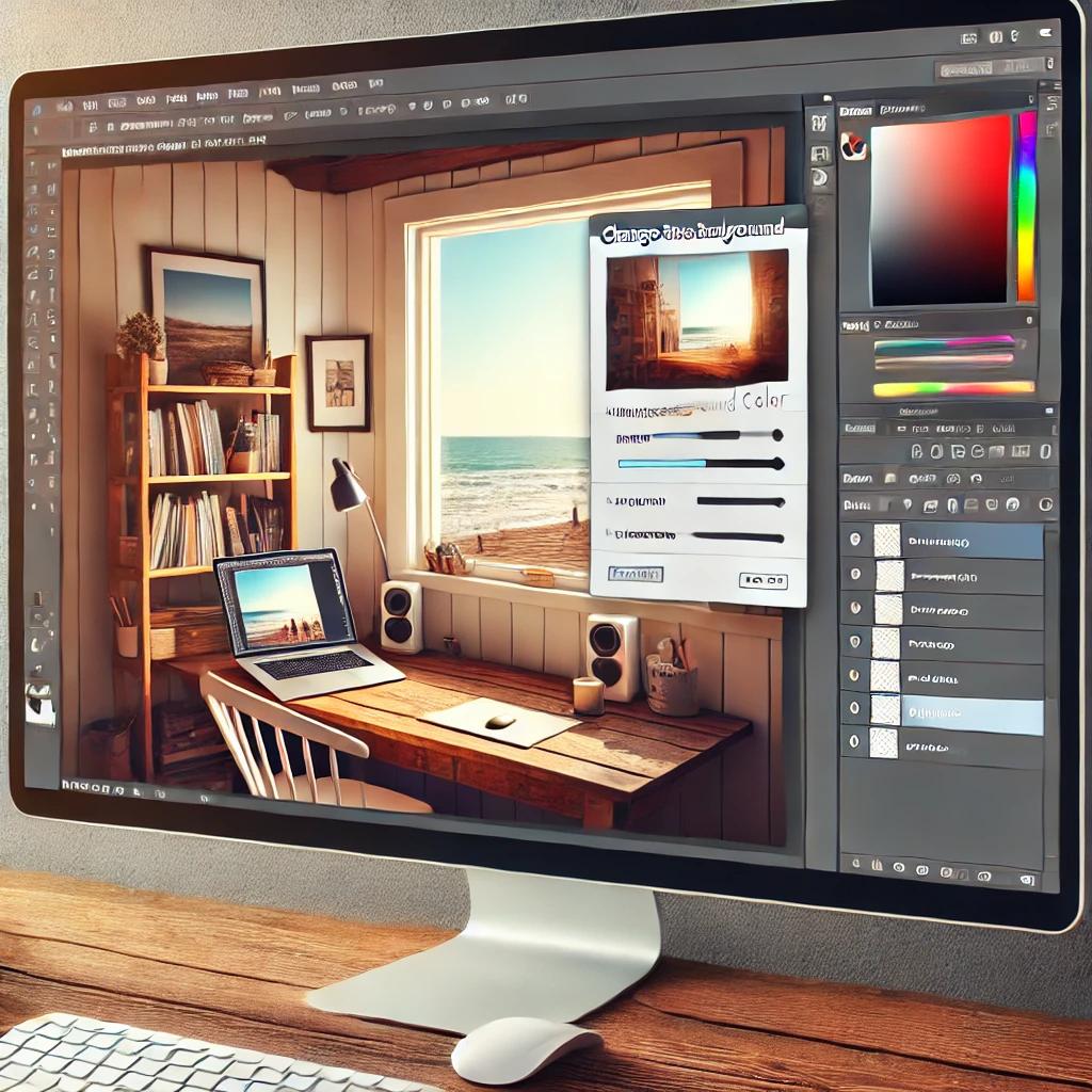 포토샵 바탕색 바꾸기