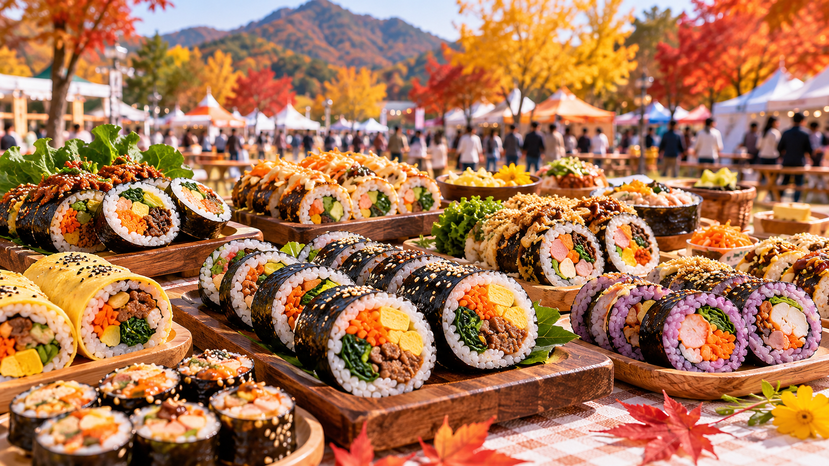 김천김밥축제 다양한 김밥