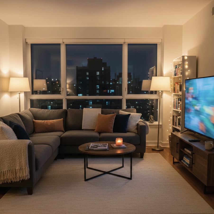 드라마 시청 환경이 몰입에 영향을 주는 거실 분위기