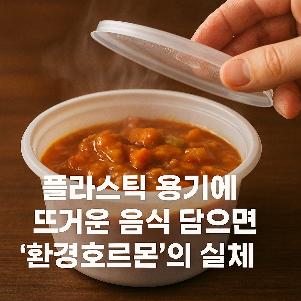 플라스틱 용기에 뜨거운 음식 담으면 나오는 '환경호르몬'의 실체