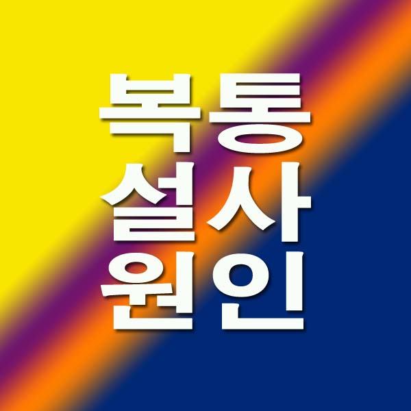 복통 설사 원인