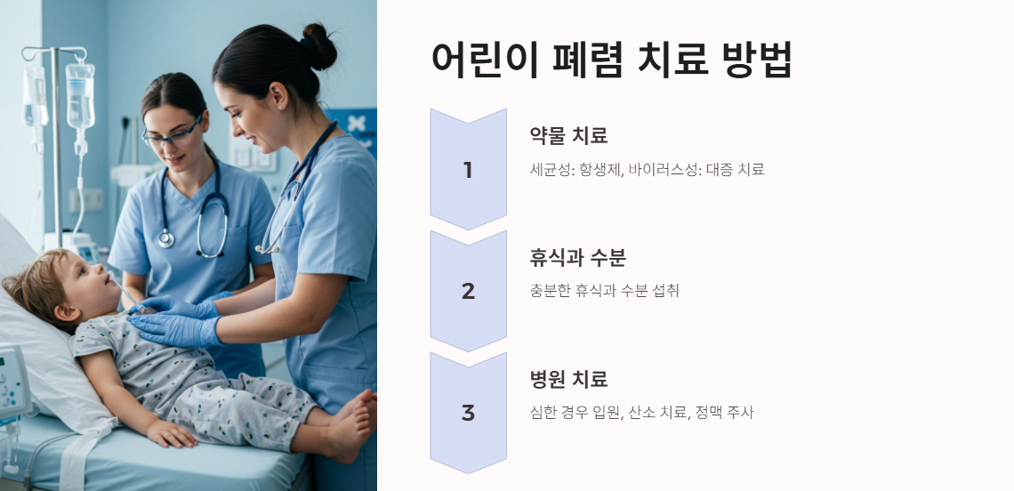 어린이 폐렴 치료 방법