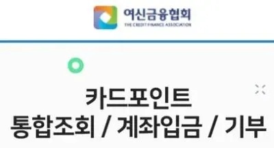 카드포인트 통합조회시스템