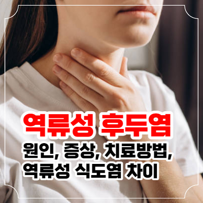 역류성 후두염 증상과 역류성 식도염 차이 포스팅 이미지