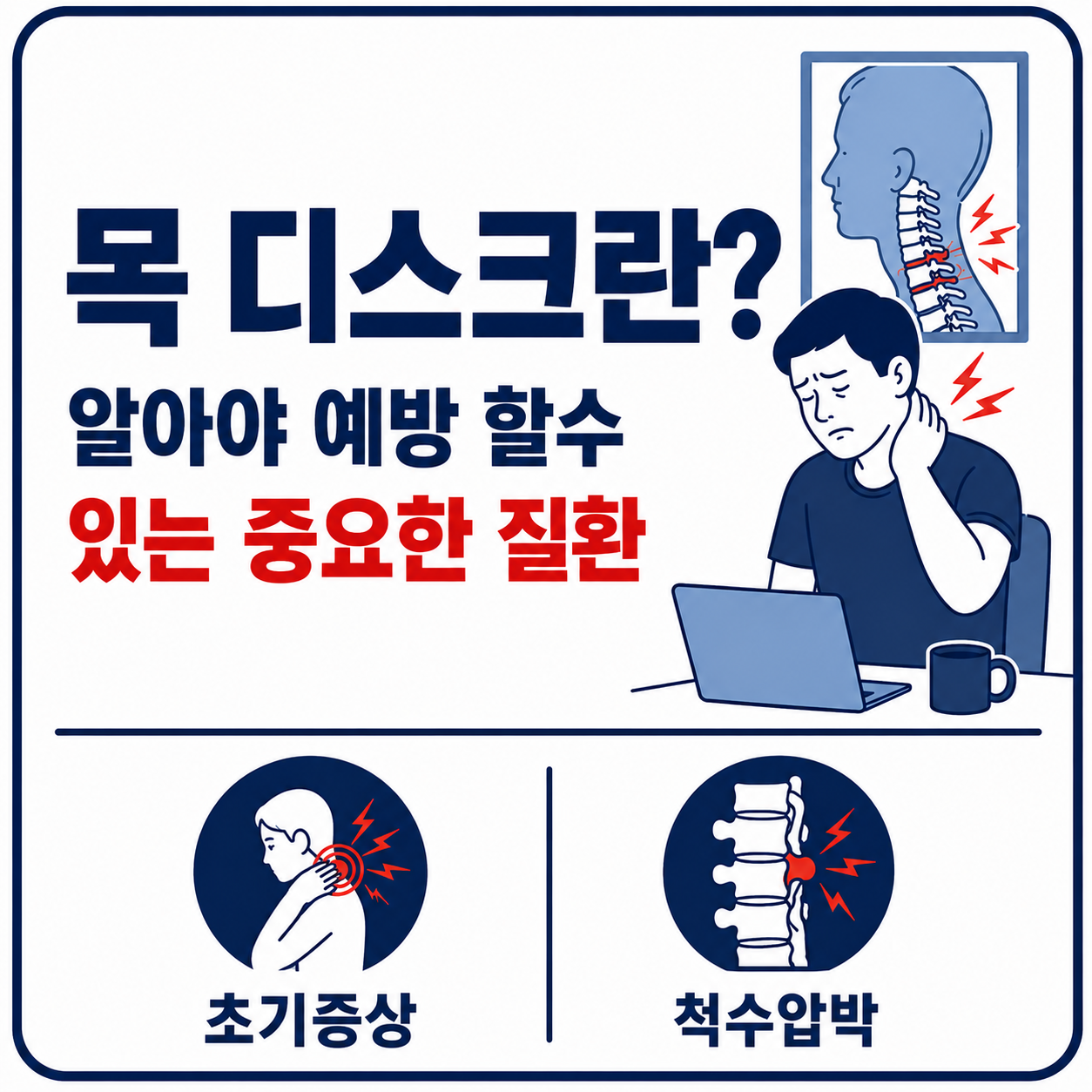 목 디스크란 사진