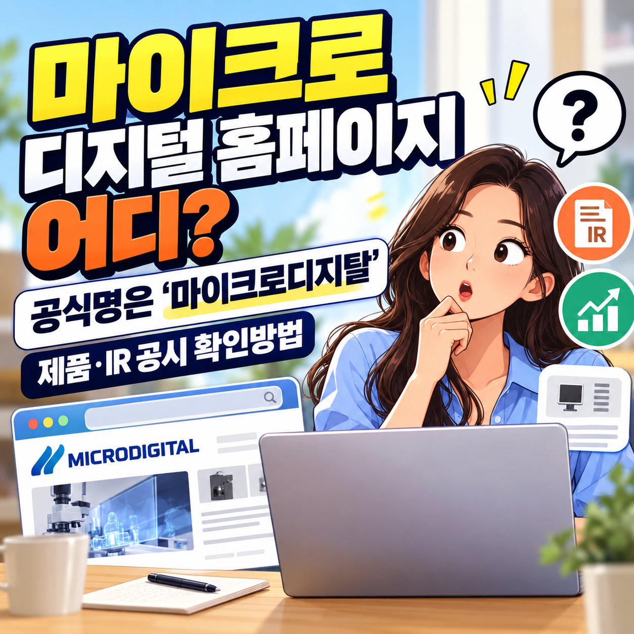 마이크로 디지털 홈페이지 어디? 공식명은 ‘마이크로디지탈’…제품·IR 공시 확인방법