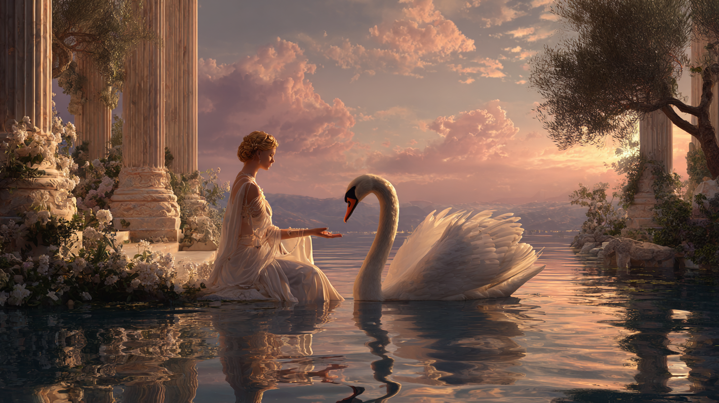 백조자리: 제우스의 또 다른 변신과 레다와의 사랑, 북십자가 품은 트로이 전쟁의 씨앗