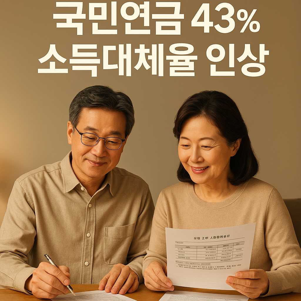 국민연금 소득대체율 43% ❘ 내 연금액은 얼마나 늘어날까
