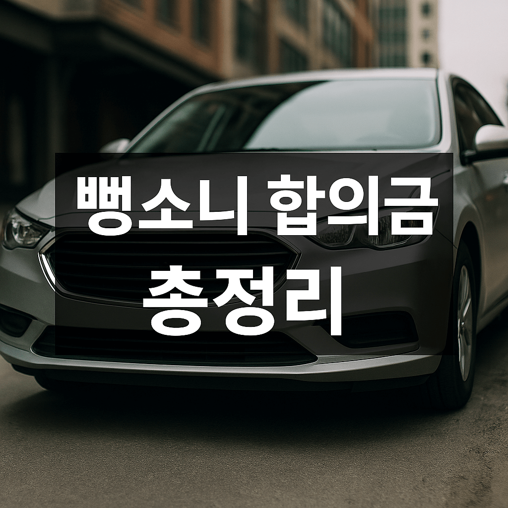 뺑소니 합의, 피해자와 가해자가 반드시 챙겨야 할 핵심 포인트 ❘ 합의금 후기, 절차, 주의사항, 합의금 디시