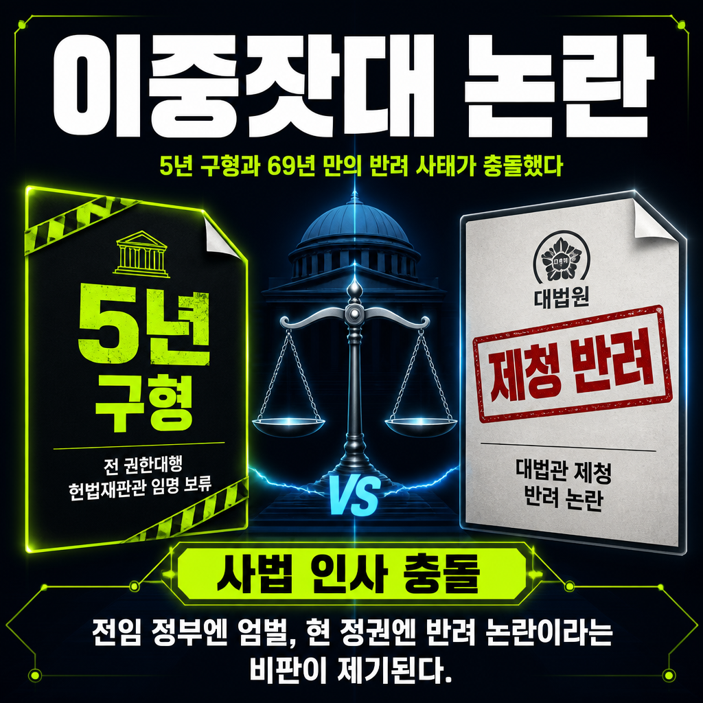 이중잣대 논란