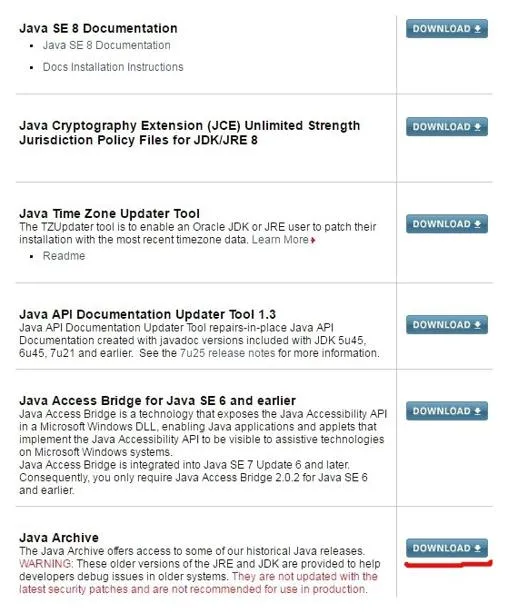 자바8 다운로드