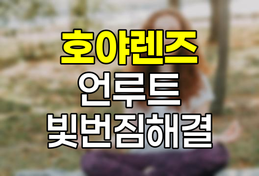 호야렌즈 언루트 시리즈 빛번짐 해결사