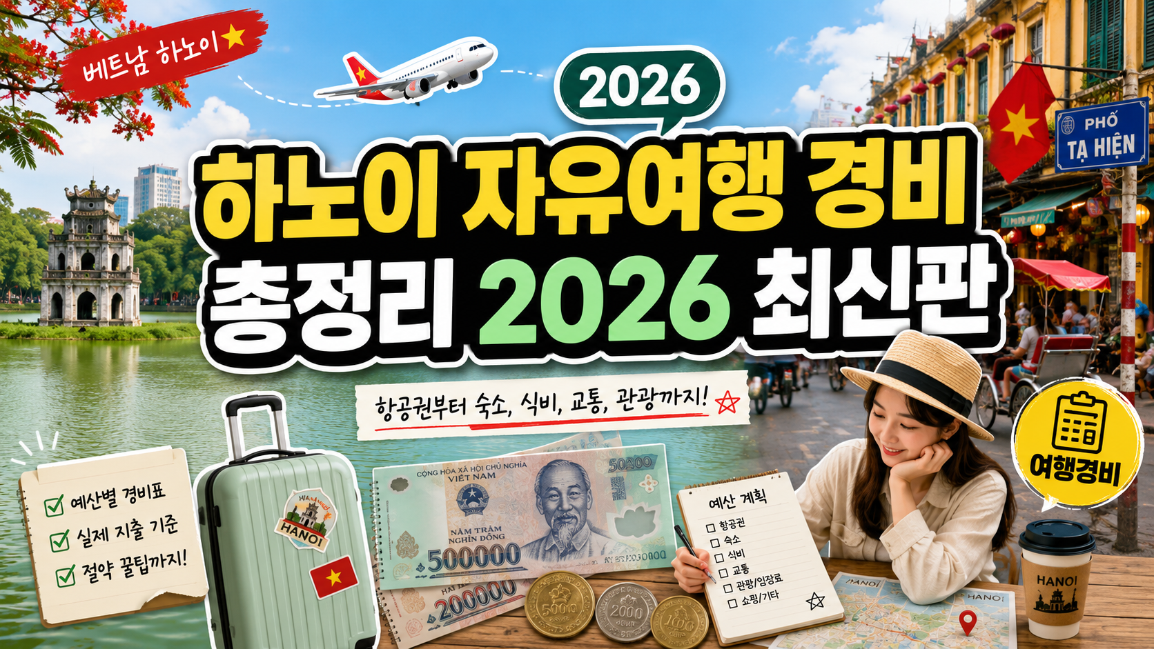 하노이 자유여행 경비 총정리 2026 최신판